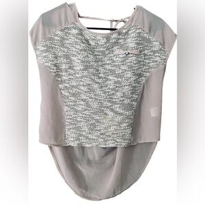 NWT! Ina Peach Colored Sheer Halter Back Tie Top/Small